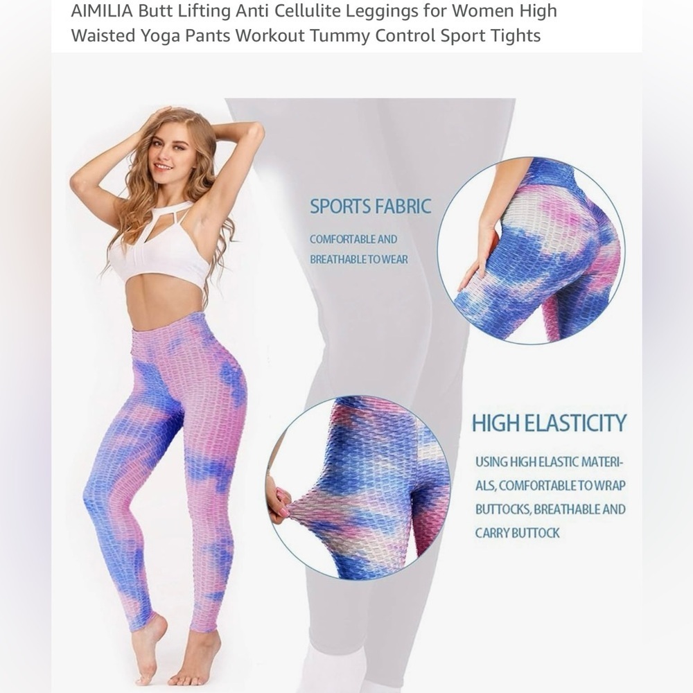 Workout anti-cellulite leggings. Size small. NWOT